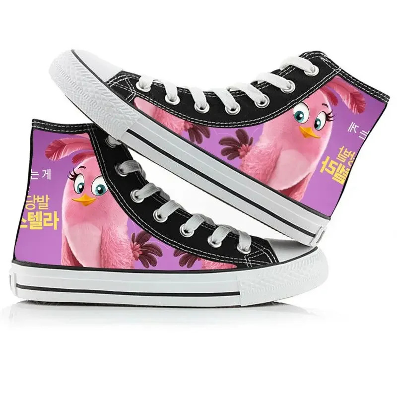 Angry Birds Cute Cartoon High Top Canvas Shoes