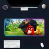 kf S5d67b1be7a604ce9a1b41b270f860aefK Anime A Angry Birds Mouse Pad RGB Glow Personality Picture Custom PC Table Mat Carpet Mat - Angry Birds